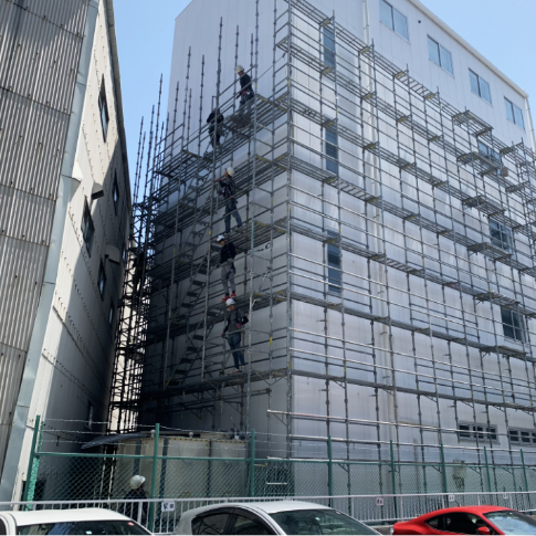 実績2 マンション仮設足場2