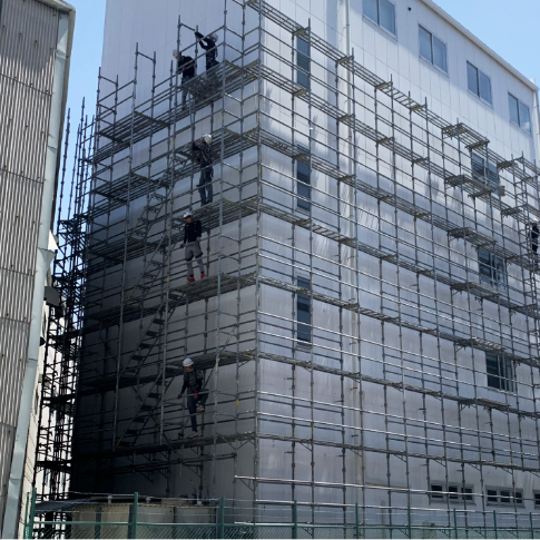 実績2 マンション仮設足場3