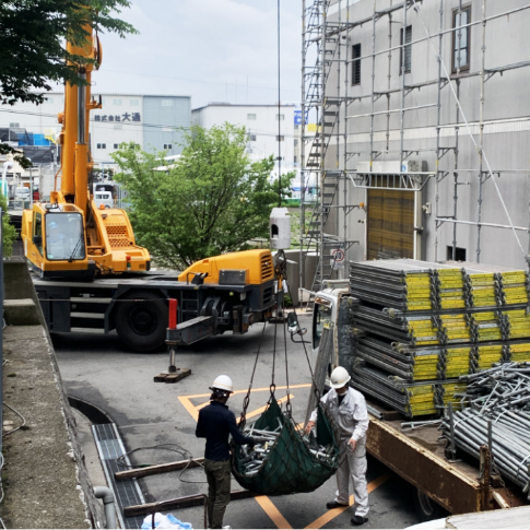 実績2 マンション仮設足場4